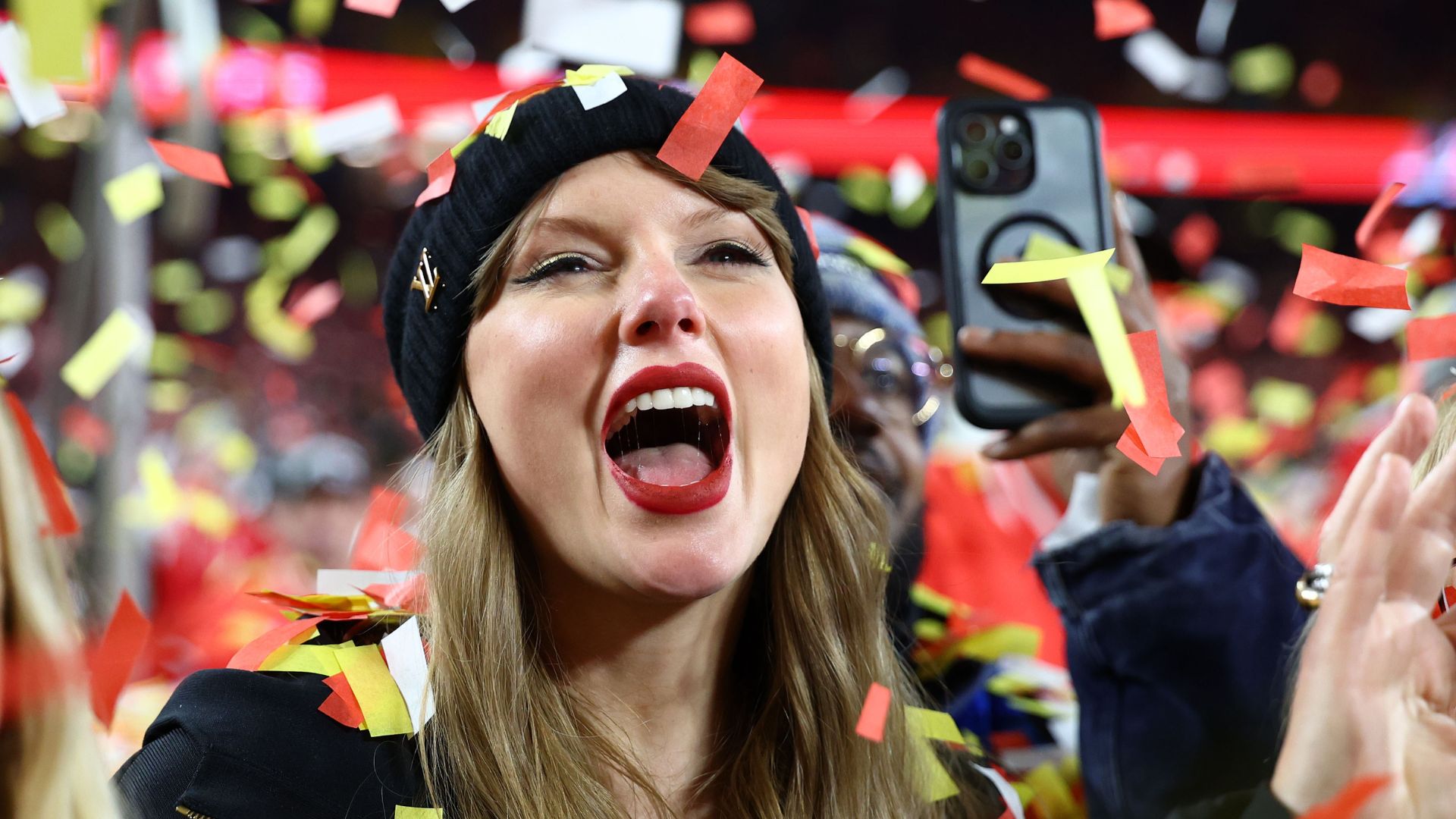 Taylor Swift Got Hit in the Face During Kansas City Chiefs AFC Championship Celebration [WATCH]