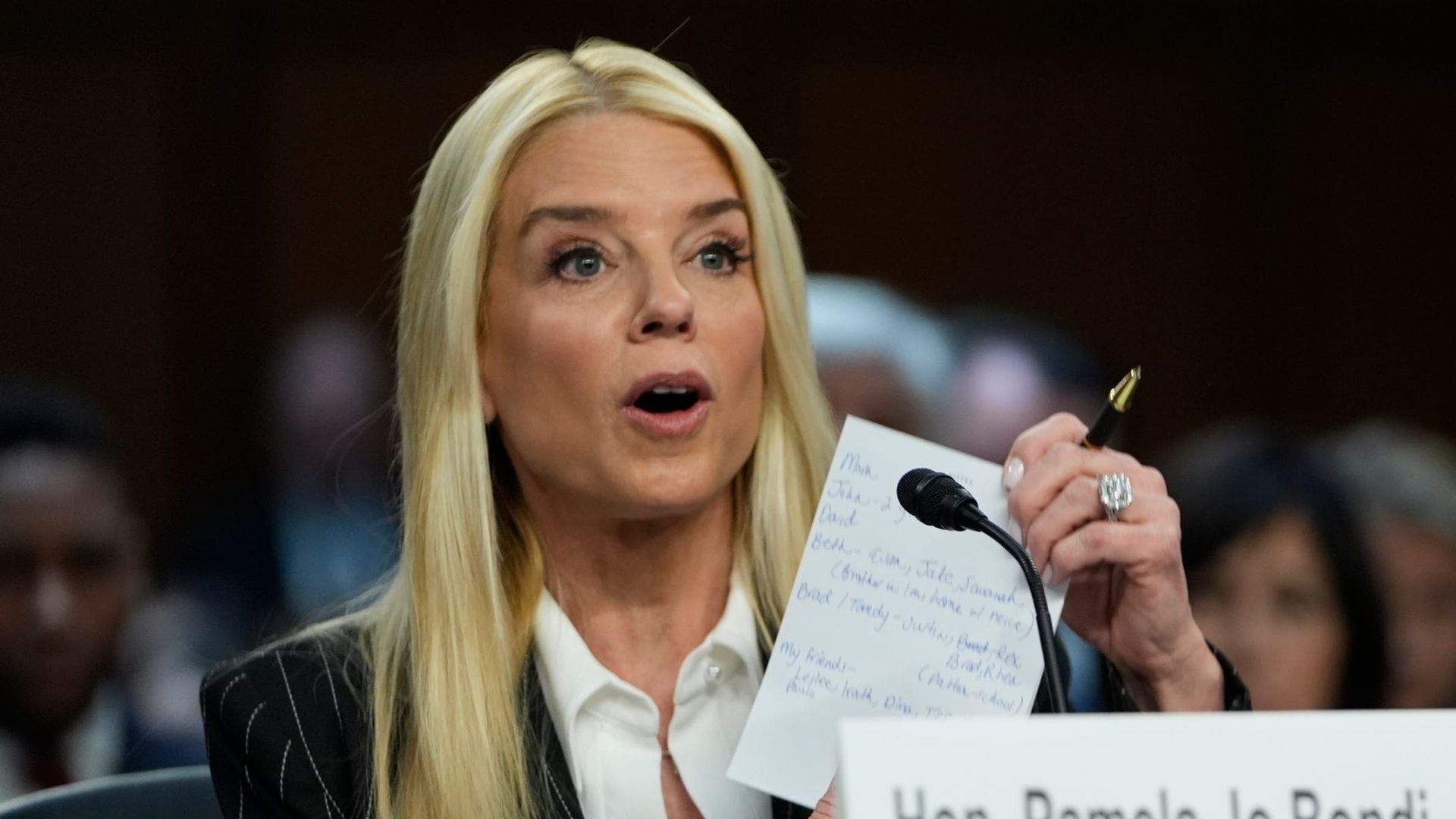 Epstein Files ‘Sitting on My Desk Right Now,’ Pam Bondi Says [WATCH]