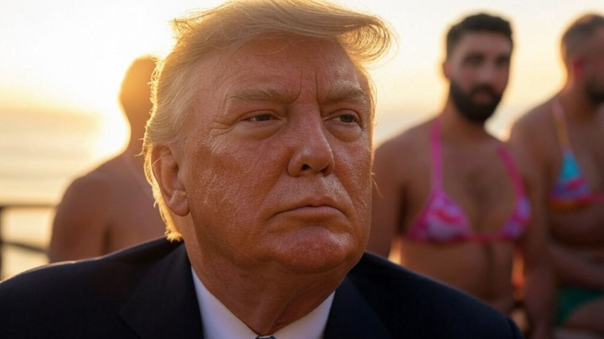 Trump’s AI-Generated ‘Golden Gaza’ Video Shows Bearded Men in Bikini Tops [WATCH]